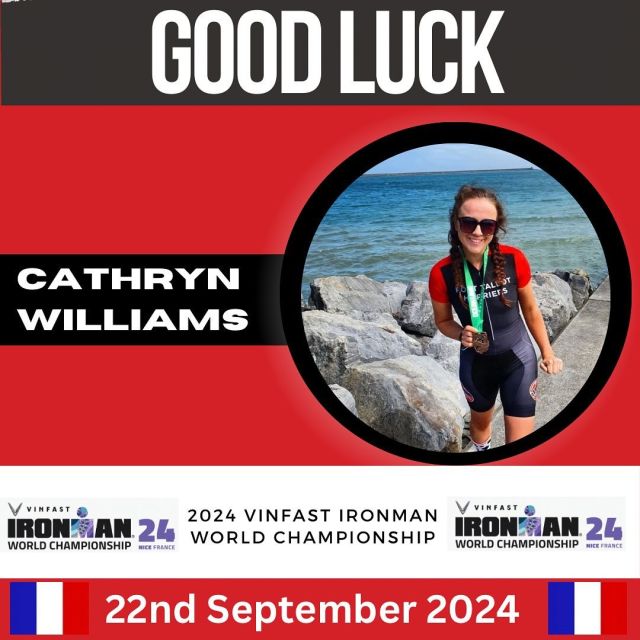 Wishing the best of luck to our incredible athlete Cathryn Williams as she competes in the IRONMAN World Championship in Nice, France this weekend! All your hard work, sweat, and determination have led to this moment. We’re so proud of you, Cathryn—go out there and show the world what you’re made of! You got this! 💪🚴‍♀️🏊‍♀️🏃‍♀️

 #GoCathryn #IRONMANWorldChampionship #Nice2024 #ironmantriclub #triathlonclub  #teampth  #ptharriers #weswimweridewerun #welshtri #welshathletics #brittri #southwalesrunning #runnersofinstagram #tricommunity #running  #fitness #runningmotivation #instarunners #training #sport #workout  #instarunner #fitnessmotivation #runningcommunity #triathlon #runnersworld #ukrunchat